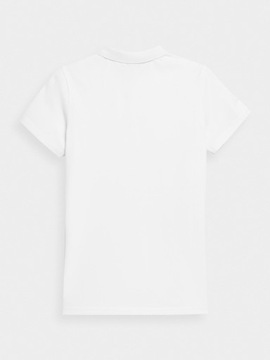Koszulka Polo Damska 4F T-shirt Bawełniany 4FSS23TTSHF586-10S-M
