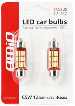 ŻARÓWKA LED 12/24V C5W 12SMD 36MM CANBUS kpl.2szt