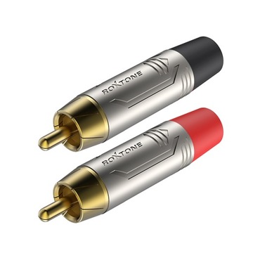 Roxtone RF2C-NG Wtyk RCA Cinch SREBRNY PARA