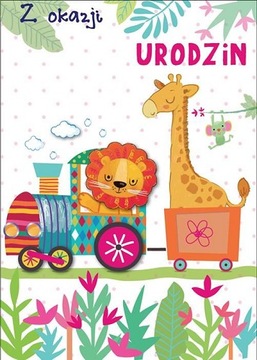 Kartka urodzinowa dla dziecka z cyfrą lat 3D DK711