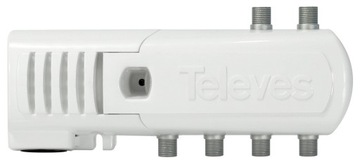 Wzmacniacz Antenowy TV do Anten DVB-T2 5 Wyjść Splitter Rozgałęźnik Televes