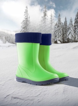 Kalosze Dziecięce Ocieplane Gumowce Gumiaki Kaloszki Dla Dzieci Ciepłe