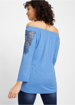 КАРМЕН БЛУЗКА С КРУЖЕВОМ 36/38