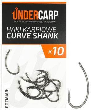 Haki Karpiowe Undercarp Curve Shank 4 Teflonowe