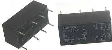 Przekaźnik 24V 2xPrzełączny OMRON G6A-234P - 10 sztuk