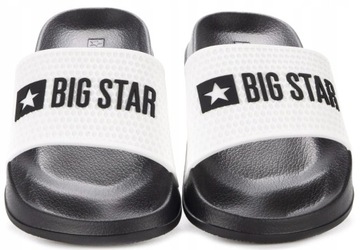 Męskie klapki Big Star JJ174506 czarny/biały 42
