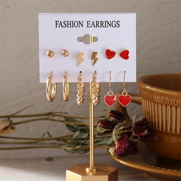 Vintage Pearl Butterfly Leopard Earring Set G