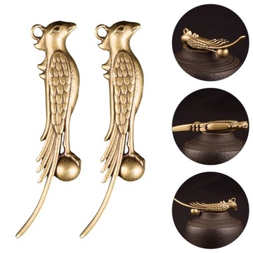 Vintage Jewelry Bird Pendant Charms Car Key Ring