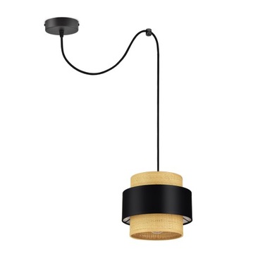LAMPA WISZĄCA SUFITOWA ŻYRANDOL ABAŻUR Rattan