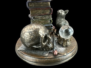 Figurka Rzeźba Statuetka Kot na książkach RZEŹBA VERONESE WU78012A4