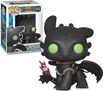 Oryginalna Figurka FUNKO POP Jak Wytresować Smoka 3 SZCZERBATEK Nocna Furia