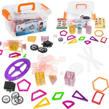 НАБОР МАГНИТНЫХ НЕОДИМОВЫХ БЛОКОВ 112 шт.