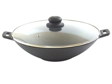 Wok żeliwny duża patelnia INDUKCJA 31 cm. 2561