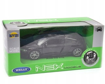 Audi R8 V10 2001 1:34 - 39 WELLY красный