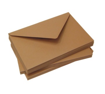 Koperty brązowe 120 g/m2 C6 10 szt nr63