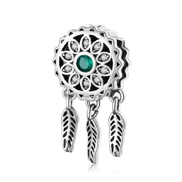 Подвески Ловец снов ЗЕЛЕНЫЙ кулон REFLEXIONS 925