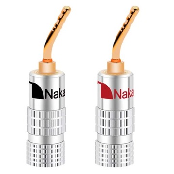 NAKAMICHI Wtyki głośnikowe szpilkowe 2mm OFC 2szt