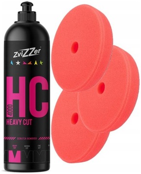 ZviZZer HC4000 750ml + 3x TRAPEZ PAD RED CUT TNĄCY