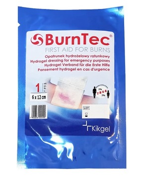 Opatrunek hydrożelowy ratunkowy BurnTec 6x12 cm