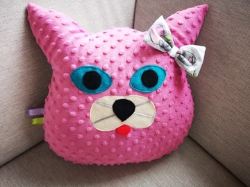 Подушка Кошка Котенок 40х35 Минки хлопок Мягкая игрушка