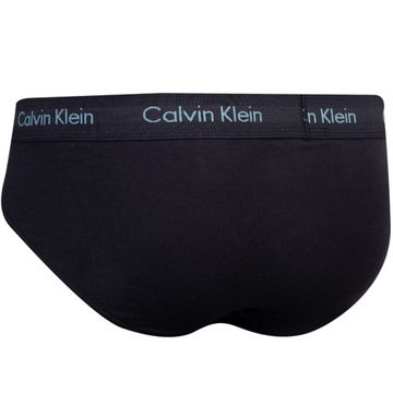 CALVIN KLEIN MAJTKI MĘSKIE SLIPY HIP BRIEF 3PK CZARNE r.S