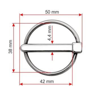 Сельскохозяйственный колпачок 4,4 мм STAINLESS A4
