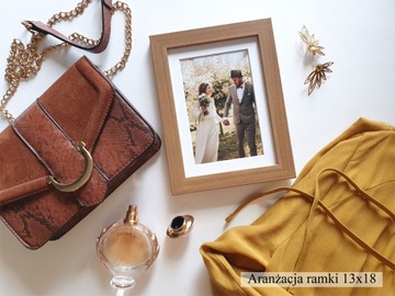 Рамка 15х21 паспарту 10х15 ольха Италия