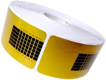 SZABLONY GOLD DO PRZEDŁUŻANIA PAZNOKCI ŻEL 20SZT