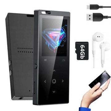 ODTWARZACZ MUZYCZNY MP3 Z KARTĄ PAMIĘCI 64G Z FUNKCJĄ REDUKCJĄ SZUMÓW