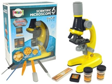 Мікроскоп для науковця жовтий Lean Toys