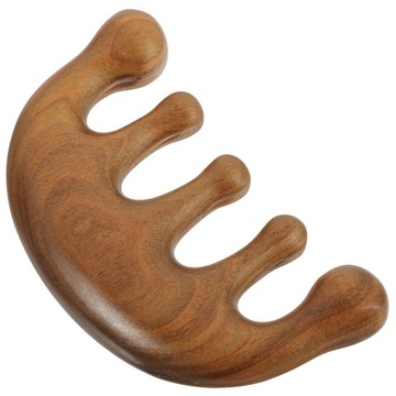 Расческа-сандалия для массажа кожи головы с широкими зубьями