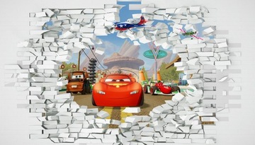 Fototapeta Auta Cars Mcqueen Dużo wzorów Flizelina