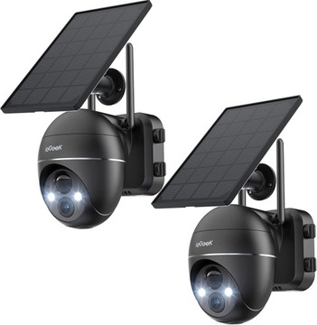 2K Kamera Solarna Zewnętrzna WiFi Obrotowa ZOOM X2