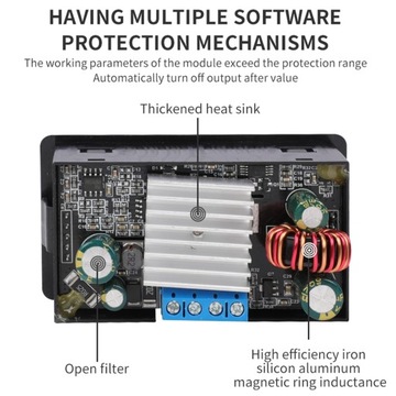 Повышающий преобразователь постоянного тока, ЖК-дисплей 0,5 30 В XK 4KX DC CV