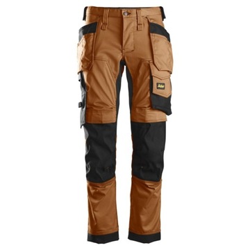 SPODNIE BHP STRETCH SNICKERS 6241 (BRĄZOWE 52)
