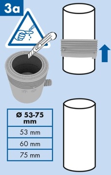 ZBIERACZ ŁAPACZ WODY DESZCZÓWKI MARLEY 53-75 SZARY