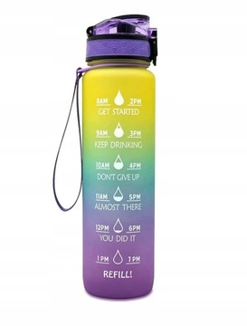 Бутылка для воды Everich 1000 мл разноцветная