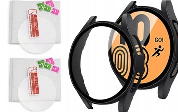 Szkło x2 + Etui Samsung Galaxy Watch 4 44mm|ZESTAW
