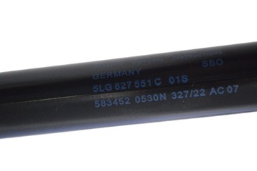 SKODA ENYAQ ZADNÍ VÍKO KUFRU PLYNOVÁ LEVÝ IV 50 2023 RHD