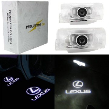 2X LEXUS LED LOGO PROJEKTOR DO AUTO ŚWIATŁO POWITALNE LS ES IS LX RX GX HS