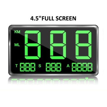 Цифровой автомобильный GPS-спидометр с дисплеем на лобовом стекле HUD подходит всем
