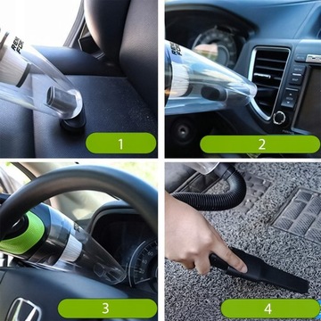 Беспроводной мощный ручной автомобильный пылесос с перезаряжаемыми USB-наконечниками
