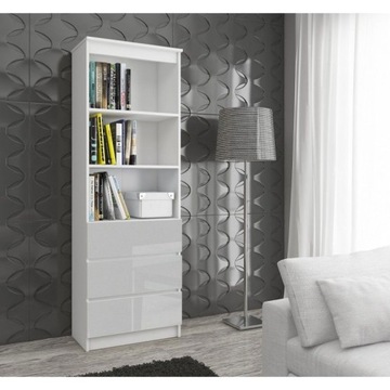 ОФИСНЫЙ КНИЖНЫЙ ШКАФ ПОЛКИ ЯЩИКИ 60х35х180см *ЦВЕТА*