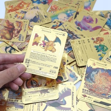 КАРТОЧКИ ПОКЕМОНЫ — ЗОЛОТЫЕ КОЛЛЕКЦИОННЫЕ КАРТЫ POKEMON TCG — 55 ШТ.