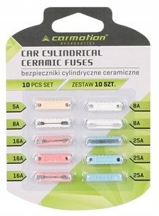 BEZPIECZNIKI CYLINDRYCZNE 10 szt. BP CERAMICZNE