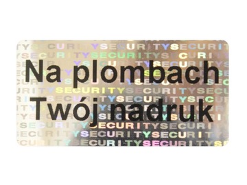 PLOMBY GWARANCYJNE STICKERY 40x20 HOLOGRAM 500SZT