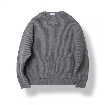 Men Zipper Pocket Cardigan Coat Sweater Cardigan M