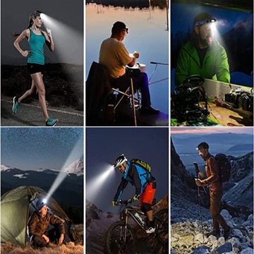 МОЩНЫЙ светодиодный тактический налобный фонарь USB-налобный фонарь