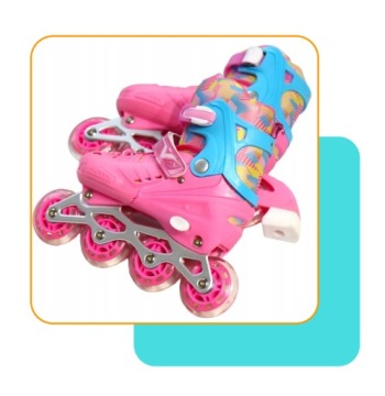 РЕГУЛИРУЕМЫЕ РОЛИКИ РОЛИКИ 3В1 РОЛИКИ РОЗОВЫЕ ПРЕМИУМ Размер 35-38