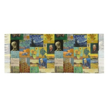 Customized Print Vincent Van Gogh Painting Collage Scarf Women Men Winter F